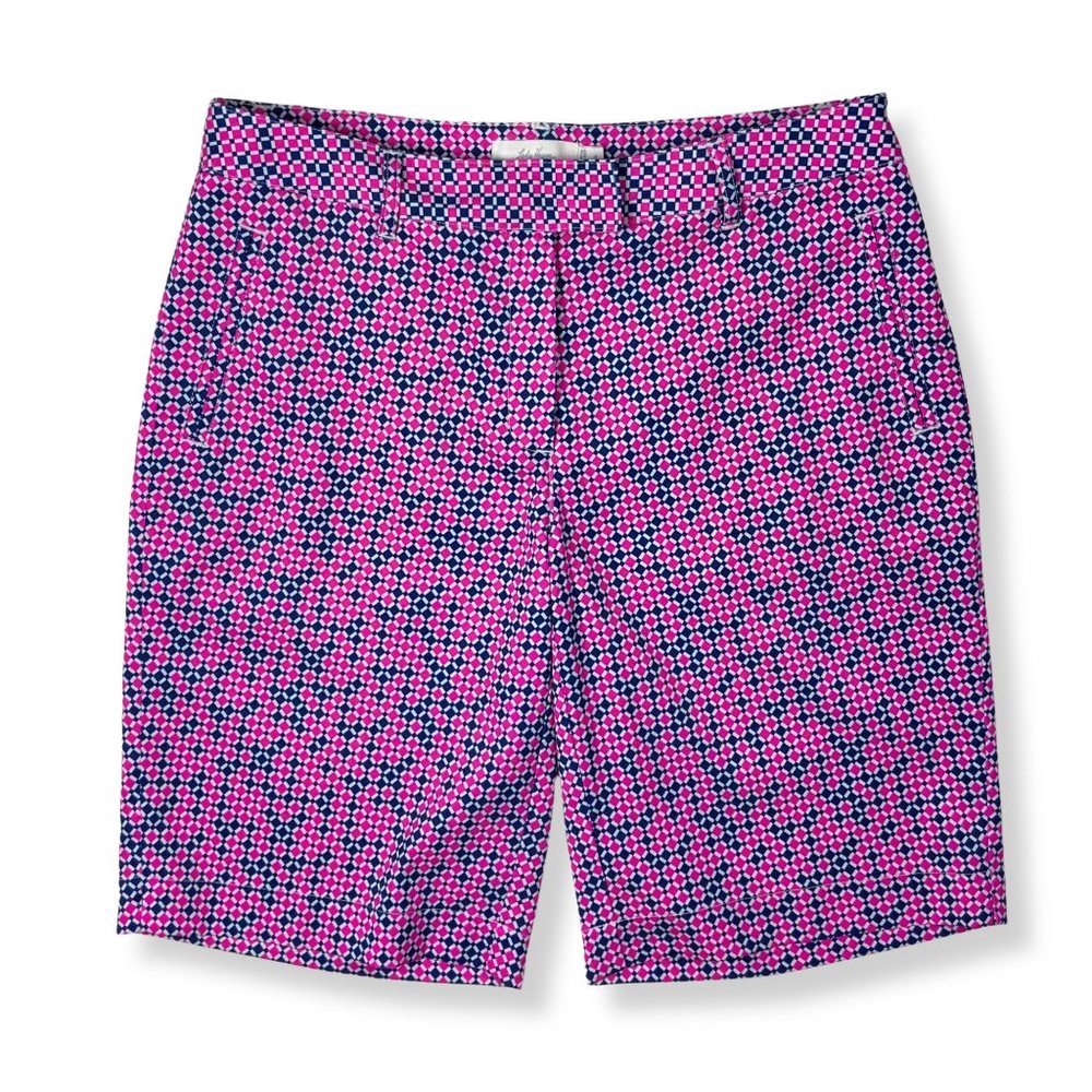 [EUC] Lady Hagen Pink/Navy Diamond Golf Short